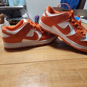 Nike Dunks orange and white sz 7